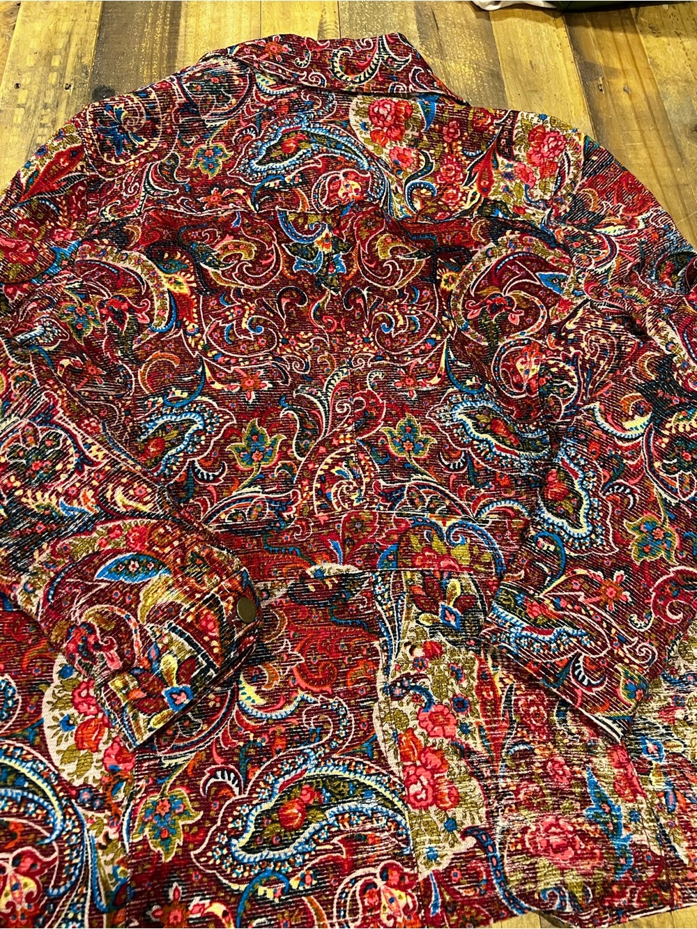 Coldwater Creek Paisley Tapestry Jacket Women’s 2X Boho Southwestern Artsy Fall - Picture 8 of 8